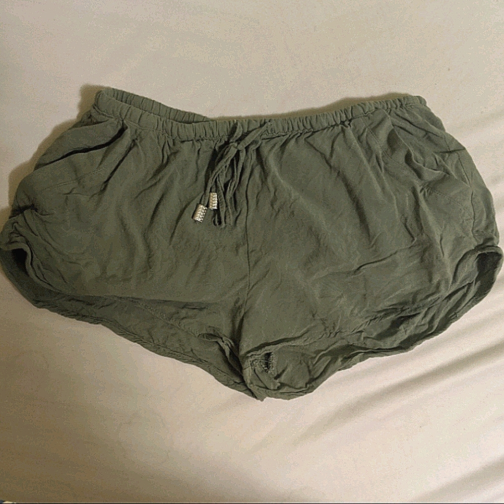 H&M Olive Green Casual Shorts